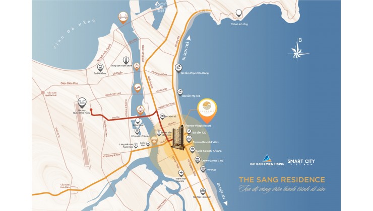 Chung cư cao cấp The Sang Residence hot nhất Đà Nẵng, view trực diện biển Mỹ Khê, giá tốt nhất